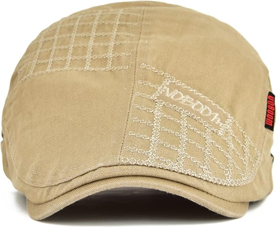 VOBOOM Gorra de taxista para hombre con mezcla de lana, gorra plana