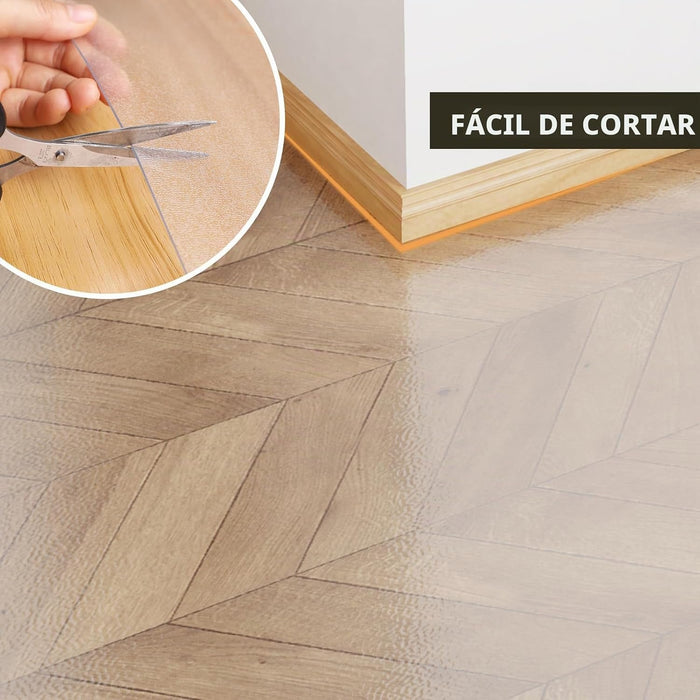 Tapete de plástico transparente para debajo de la mesa del comedor
