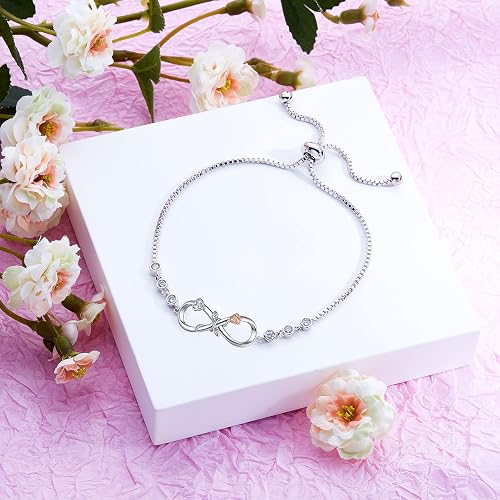 Pulsera de amor infinito para mujeres, regalos de joyería de San Valentín