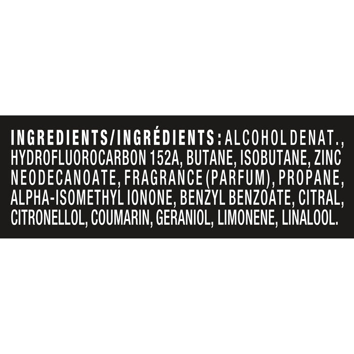 AXE Fine Fragrance Collection Aerosol corporal de alta calidad, vainilla negra con naranja + sándalo 4 oz