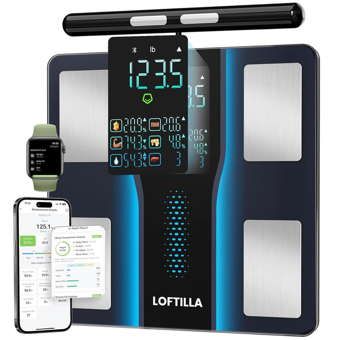 Báscula inteligente RENPHO para peso corporal, báscula digital de baño con IMC