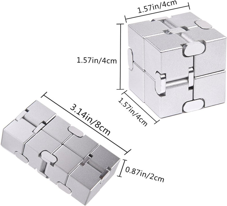 Cubo infinito de metal Prime para aliviar el estrés y la ansiedad/TDAH