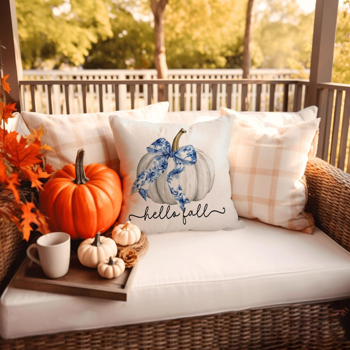 AOFANGGO Fundas de cojín de otoño, juego de 2 unidades de 45x45 cm (18x18 pulgadas)