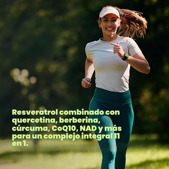 Complejo de resveratrol 2,000 mg, 240 cápsulas vegetales