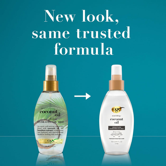 OGX Nebulizador Capilar de Aceite Hidratante Nutritivo + Aceite de Coco Sin Pes