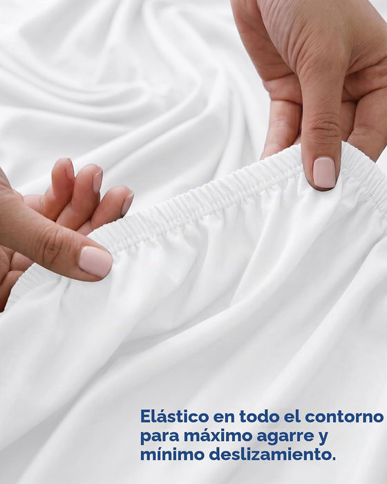 Utopía Bedding Sábana ajustable, resistente a las arrugas, a la decoloración y a las manchas para cama QUEEN