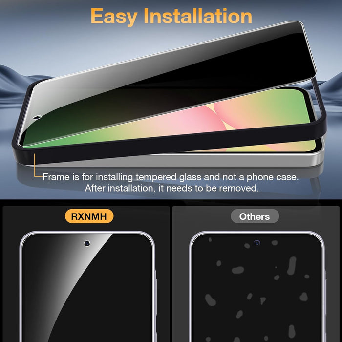 Paquete de 2+2 protectores de pantalla de privacidad para Samsung Galaxy A56 y protector de lente de cámara