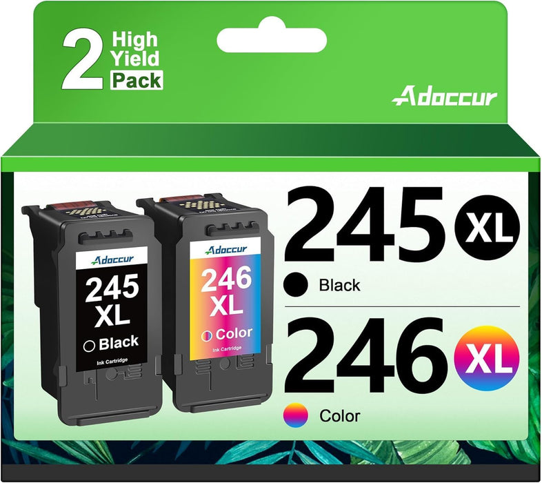 Paquete económico de tinta PG-245 XL/CL-246 XL (2 cartuchos) compatible con impresora