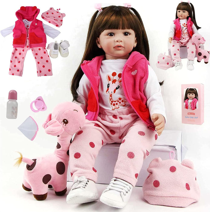 Muñeca Reborn para Niñas de 22 Pulgadas de Silicona Suave
