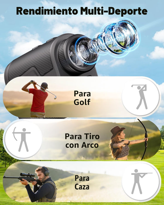 Telémetro de golf Acer Gadget con función de pendiente (activada/desactivada), 800/1200 yardas