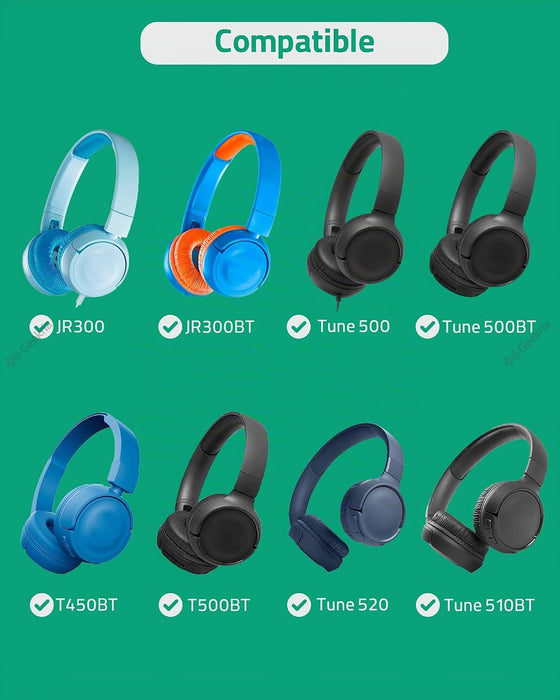 Geekria QuickFit Almohadillas de repuesto de cuero sintético compatibles con auriculares JBL