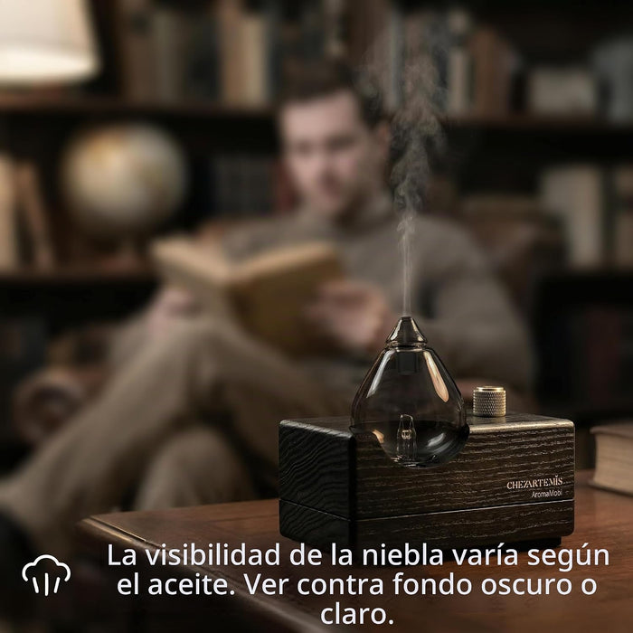 Difusor de aceite sin agua de obsidiana negra