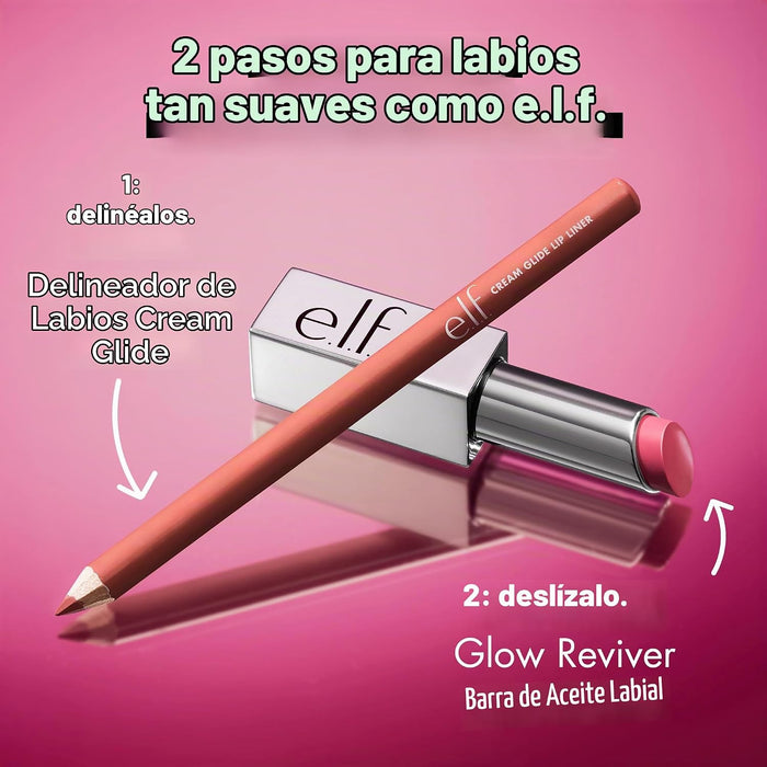 E.L.F. Barra de aceite labial Glow Reviver, tono Vine & Shine