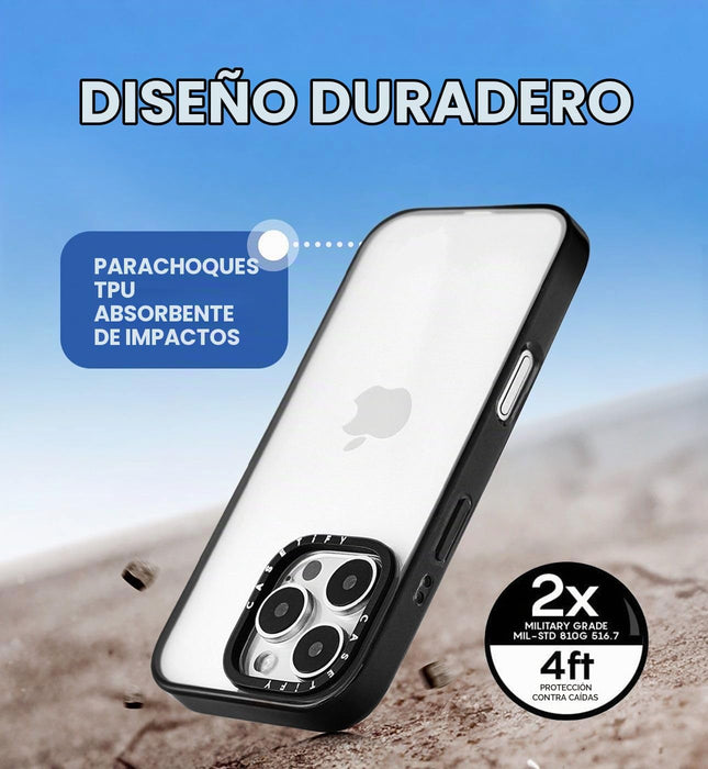 CASETiFY Funda compacta para iPhone 15 Plus [protección contra caídas de grado militar 2X de 4 pies, delgada/ligera]