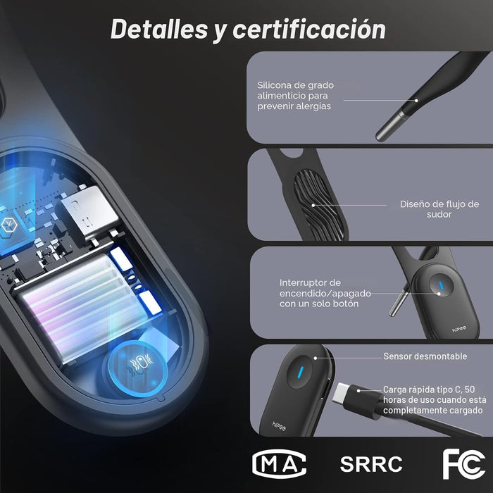 Entrenador y corrector de postura inteligente hipee P1