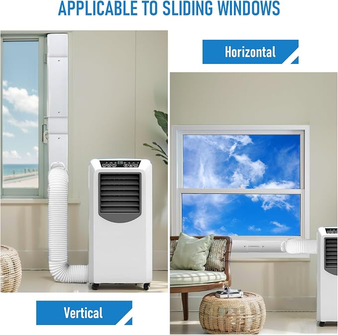 Ninonly Kit de ventilación de ventana de aire acondicionado portátil de 5.9