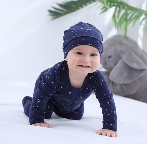 Owlivia Pijamas de Algodón Orgánico para Bebé