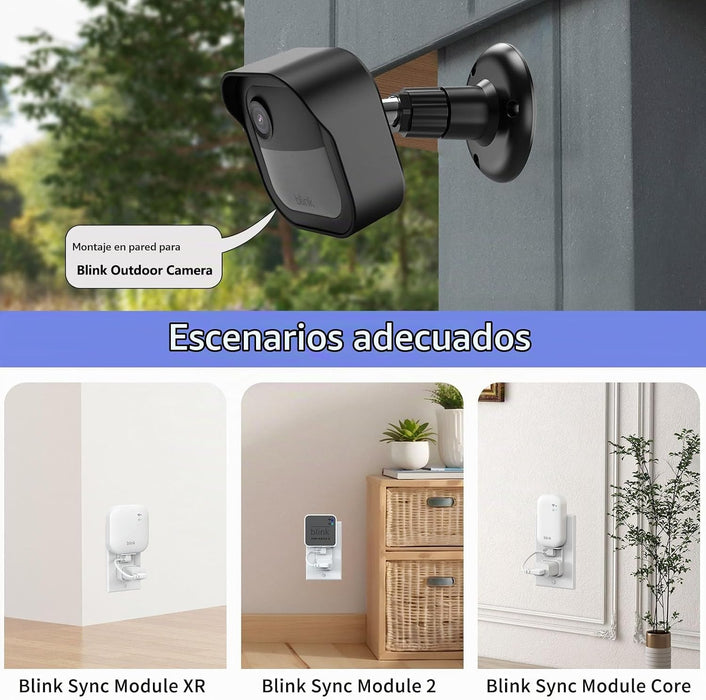 Soporte de pared para cámara Blink Outdoor 4/Outdoor 2K, soporte de módulo