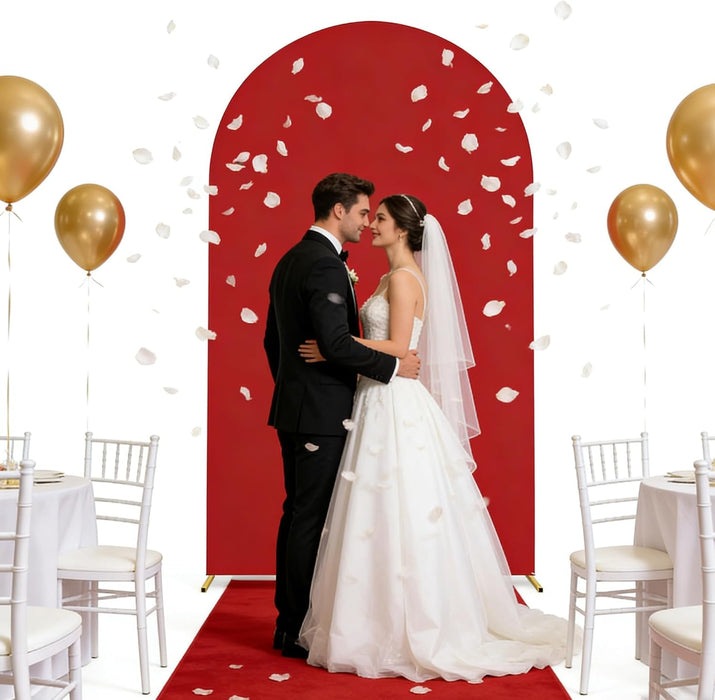 Funda para Arco de Boda de 6.6 Pies de Spandex Ajustada Elástica para Soportes de Arco