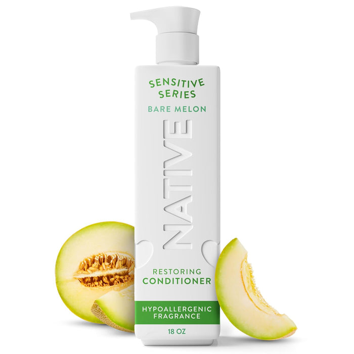 Native Acondicionador restaurador para cabello y cuero cabelludo combinado, melón desnudo 18OZ