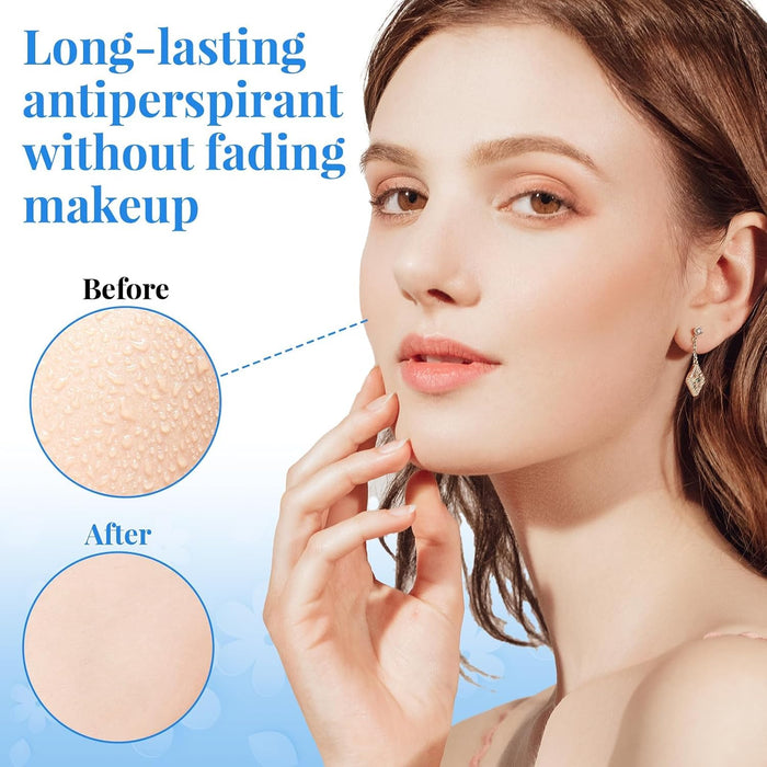 ELAIMEI Loción facial absorbente del sudor, antitranspirante para el rostro, 60ML