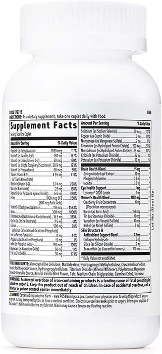 GNC Multivitamínico diario 50 Plus One para mujer 60 comprimidos
