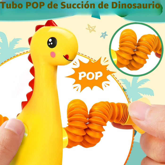 4 piezas de dinosaurios de viaje con ventosa para coche de juguete para niños