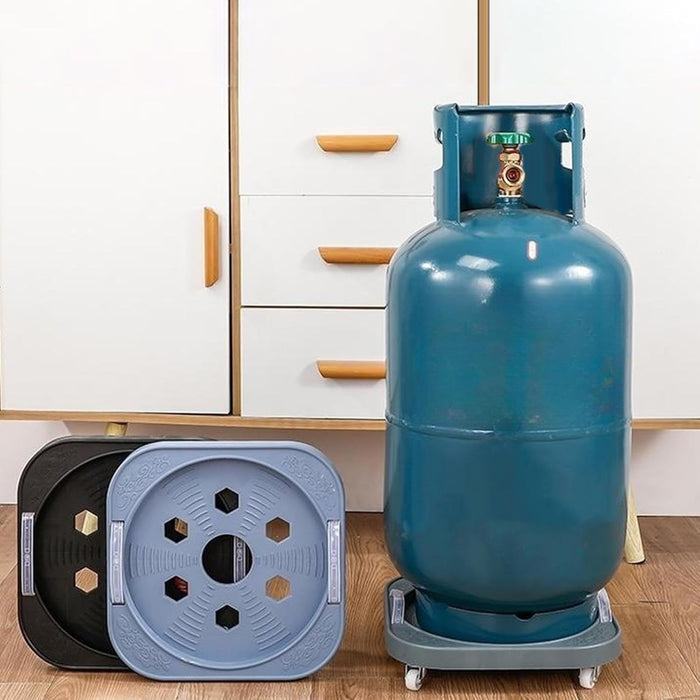 Soporte para plantas con ruedas, estable, para jardín, patio y balcón