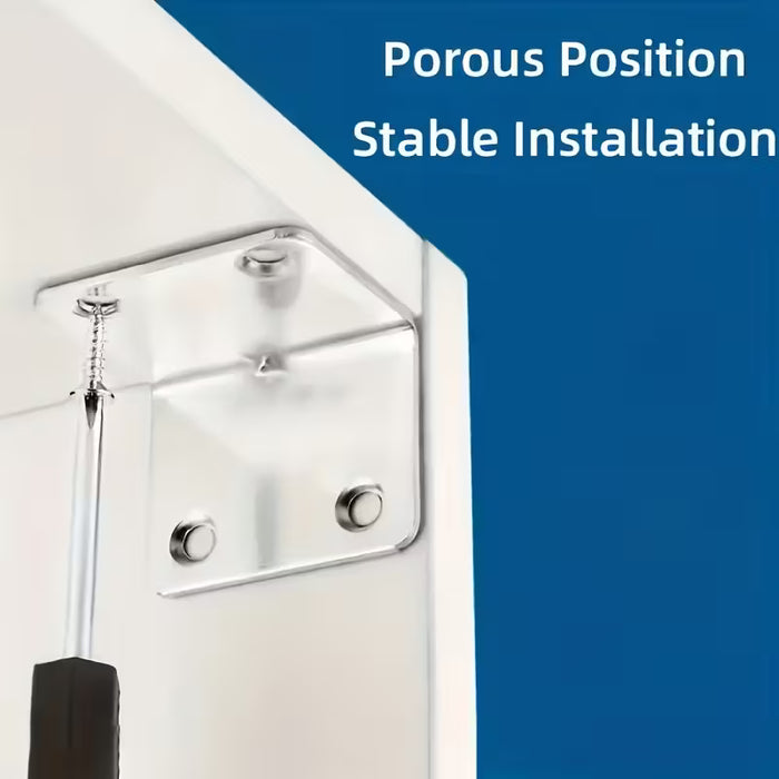 50pcs Conector de Ángulo 90 Grados en L para Muebles