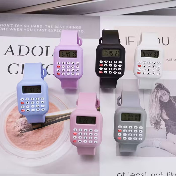 1 pieza Calculadora Reloj Electrónico Para Hombre Y Mujer