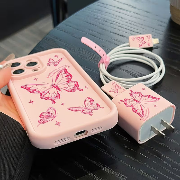 Funda para teléfono: Juego de 5 con estampado rosa para iPhone 11