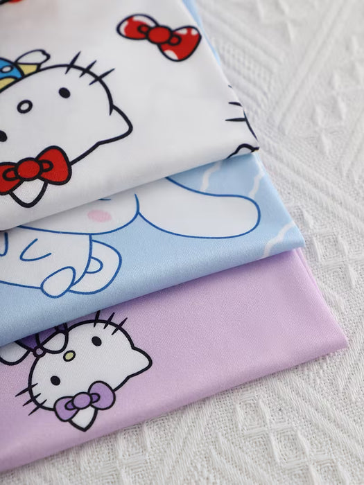 3pcs Pijamas de Mujer Dibujos Animados KT Gato Pantalones de Dormir