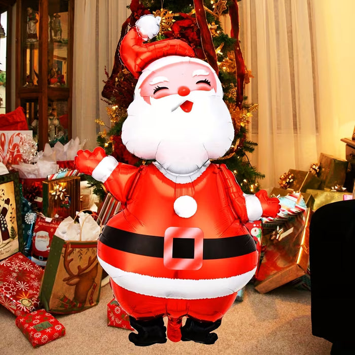 1pc Globo Grande de Santa Claus de Aluminio, Decoración