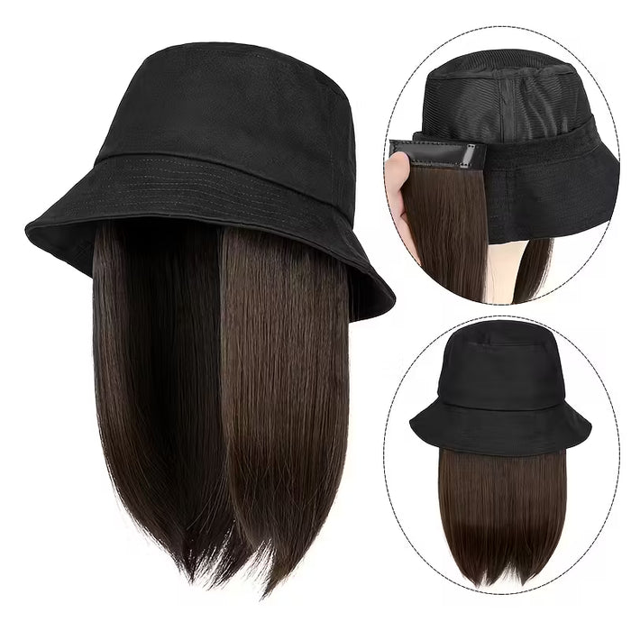 Sombrero de peluca para damas 12inch