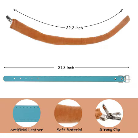 Set De Orejas Y Cola De Perro Hodrme De Peluche Marrón Para Niños