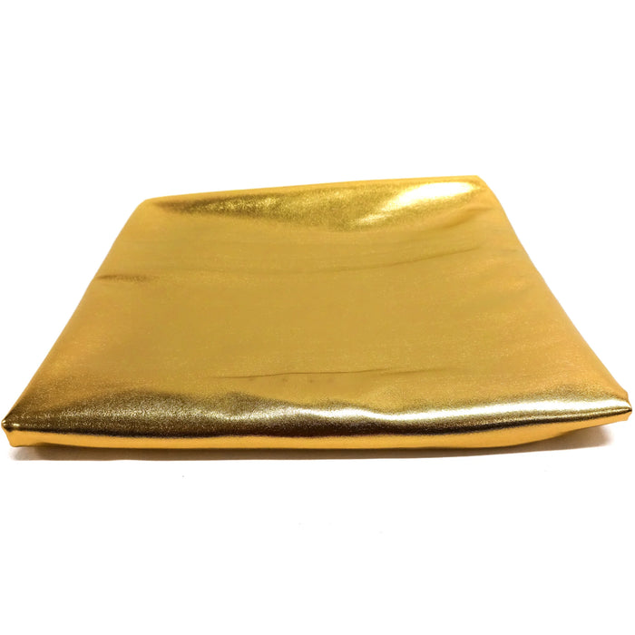 Tejido de punto metalizado para ropa de baile con spandex, color dorado 6 yards 58*60xsy