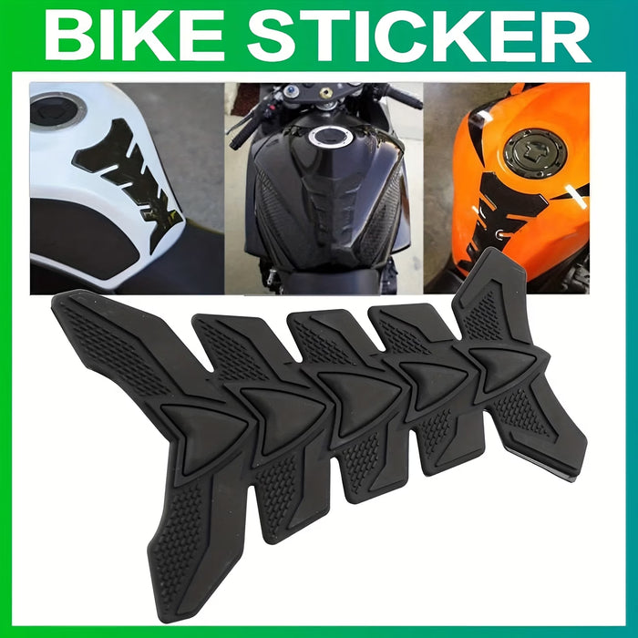 Pegatinas para Depósito de Moto Estilo Coche, Fibra de Carbono 3D