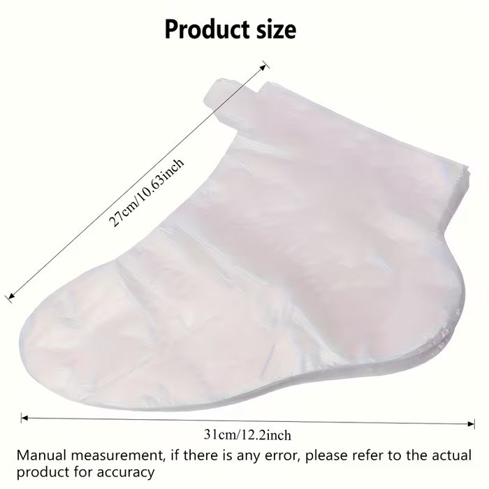100 Cubiertas Desechables para Pies, Suaves y Cómodas, Ideales para Uso Diario