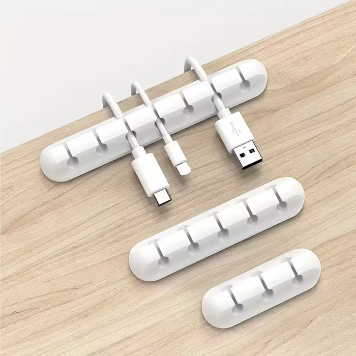 1pcs Organizador de Silicona para Escritorios, sujetadores Autoadhesivos para Cables