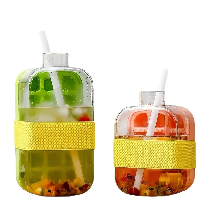 Molde de Hielo Cubo de Presión Sin Contacto de 800 ml con Tapa