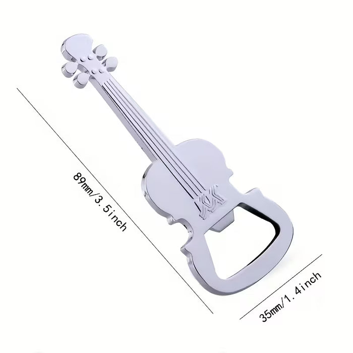 Abrebotellas de Metal con Forma de Guitarra Personalizable para Llavero