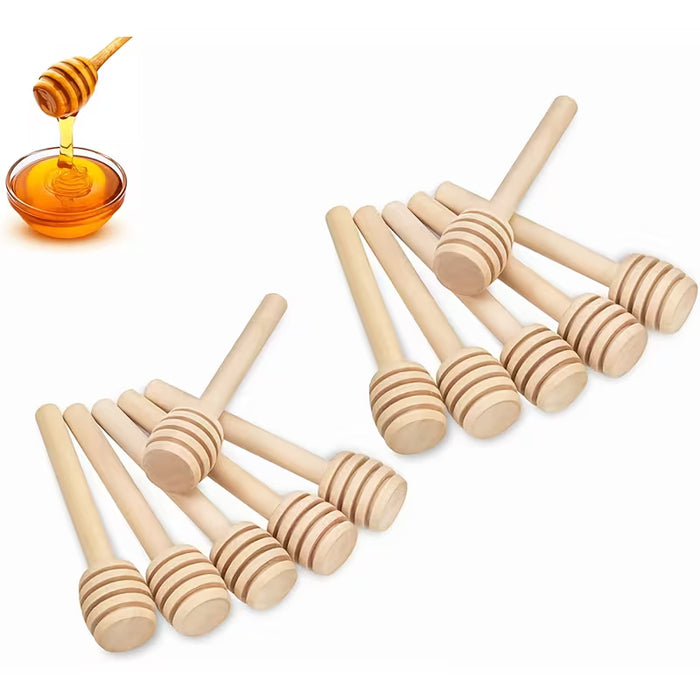 15pcs Mini Palitos de Madera para Miel, Herramientas para Recoger