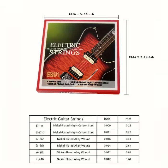 SHEIN Conjunto de 6 Cuerdas para Guitarra Eléctrica de Alta Calidad