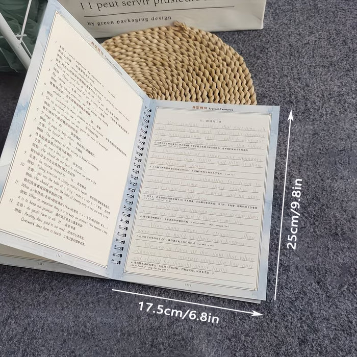 1 Set de 3 Libros de Práctica de Caligrafía Itálica 3D con Ranuras y bolígrafo con recambios