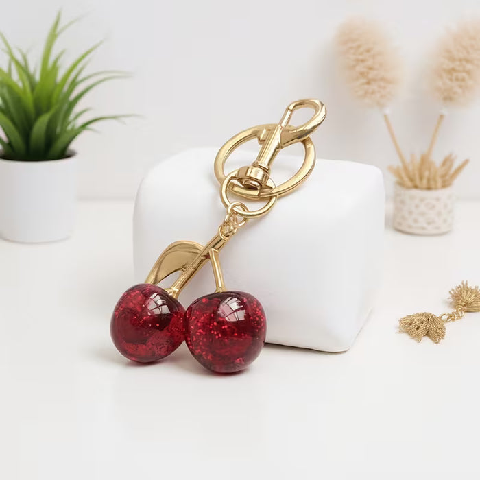Llavero Vintage de Cereza/Colgante para Llaves, Accesorio Creativo