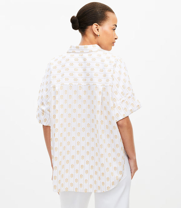 LOFT Camiseta Henley Dolman Petite Clip Everyday