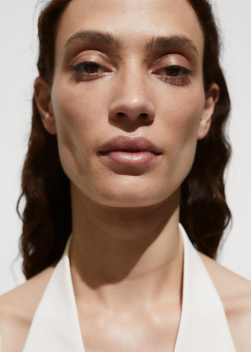 MANGO-Chaleco cuello halter con botones