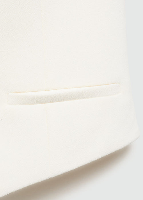 MANGO-Chaleco cuello halter con botones