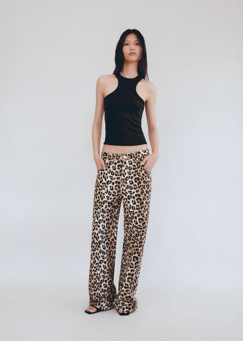 Top canalé algodón-MANGO