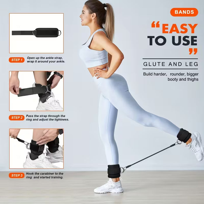 Bandas de Resistencia para Yoga, Entrenamiento para Glúteos y Fuerza de Piernas